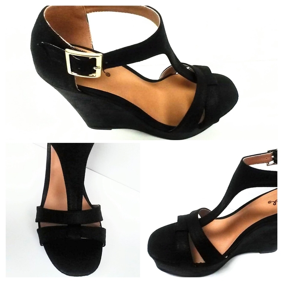 NEW! Black Wedge Platform Heel! - Picture 6 of 10